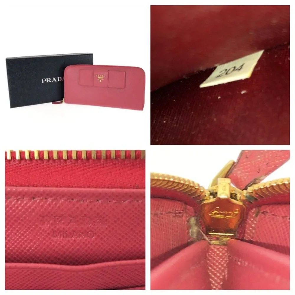 Prada Saffiano Fiocco Long Wallet